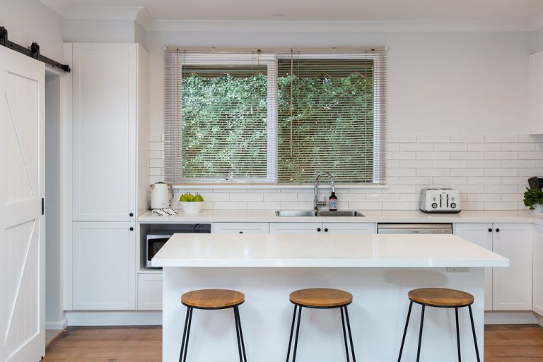 DIY Kitchen Renovation with large island bench