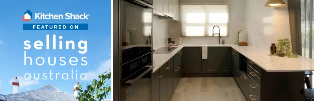 U shape kitchen with terril and oyster shaker style